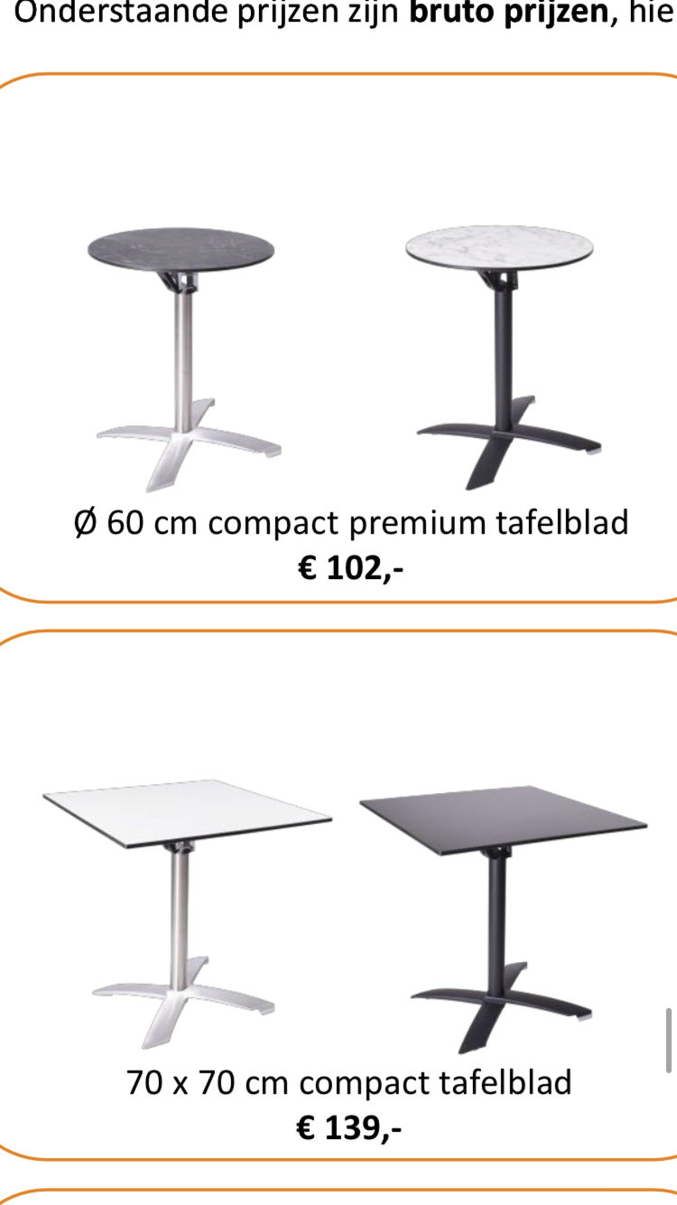 Terrastafel Helsinki RVS