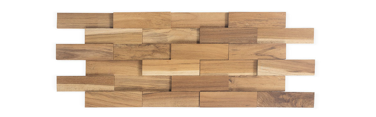 Houtstrips 3D wandpanelen